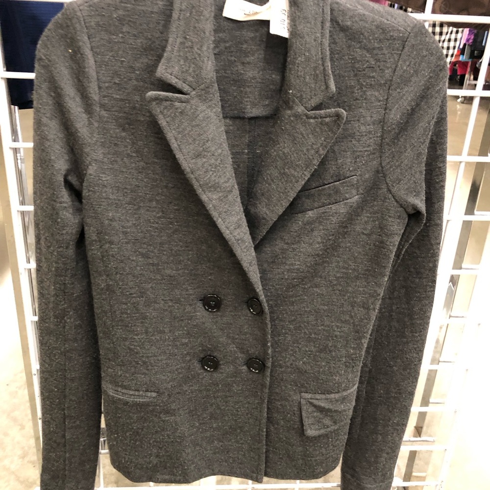 Isabel Marant Charcoal Double-Breasted Blazer
